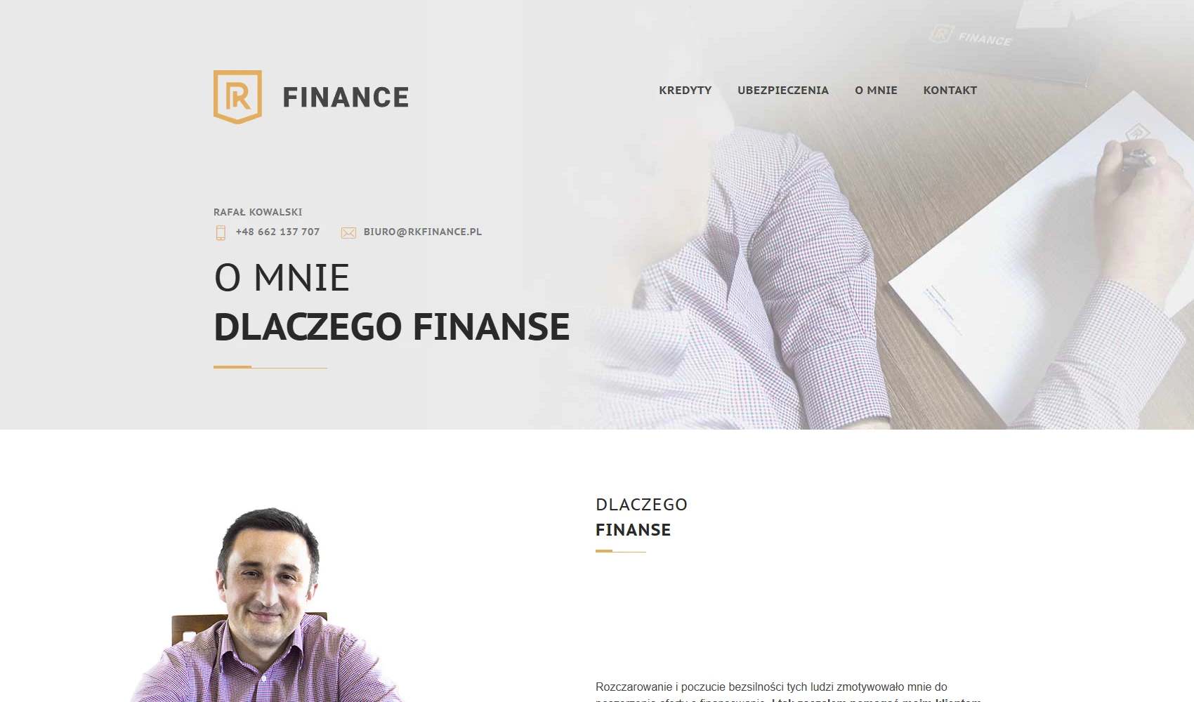RK Finance strona i identyfikacja wizualna