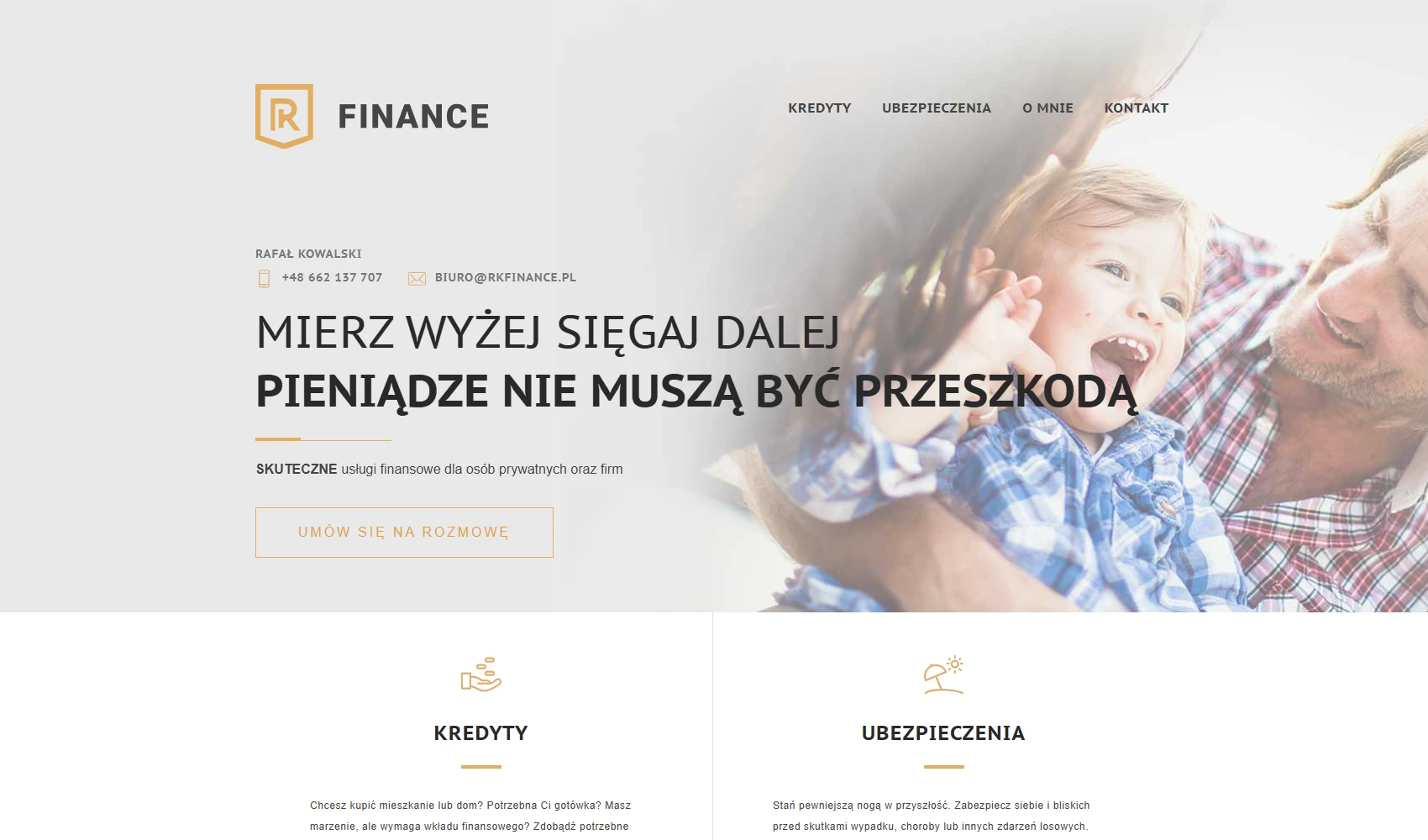 RK Finance strona i identyfikacja wizualna